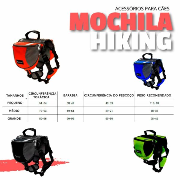 MOCHILA HIKING PARA CACHORROS